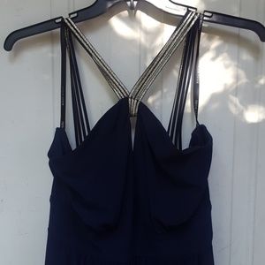 Bisou navy cocktail party dress